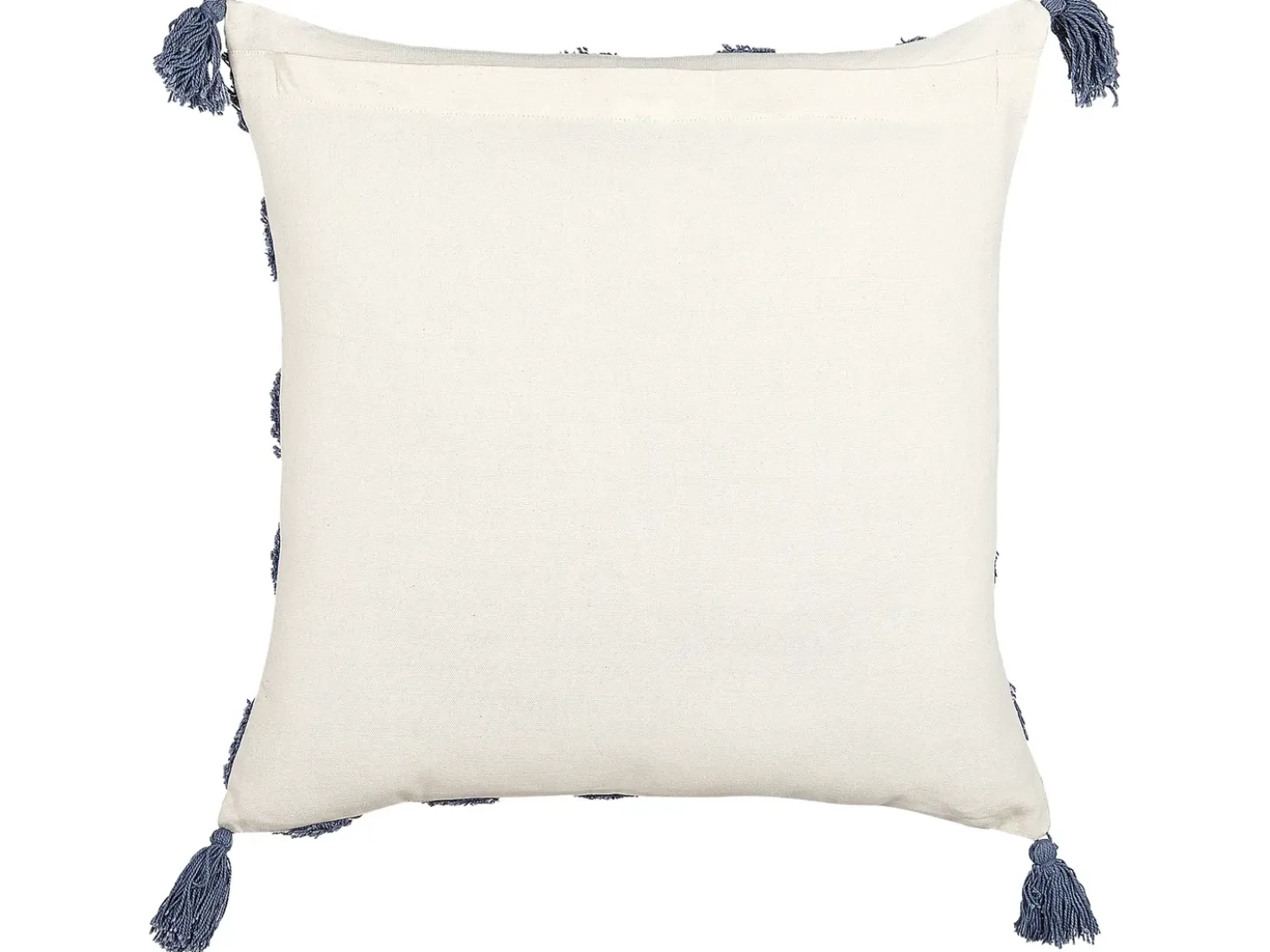Set di 2 cuscini JACARANDA Cotone 45 x 45 cm Blu Trama geometrica