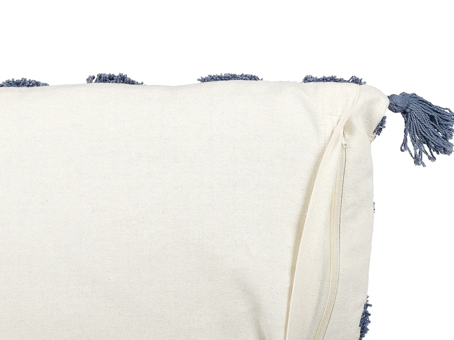 Set di 2 cuscini JACARANDA Cotone 45 x 45 cm Blu Trama geometrica