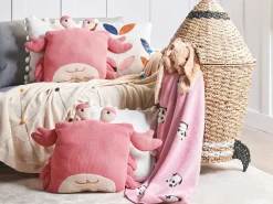 Set di 2 cuscini JARGALLI Cotone 35 x 35 cm Rosa Granchio
