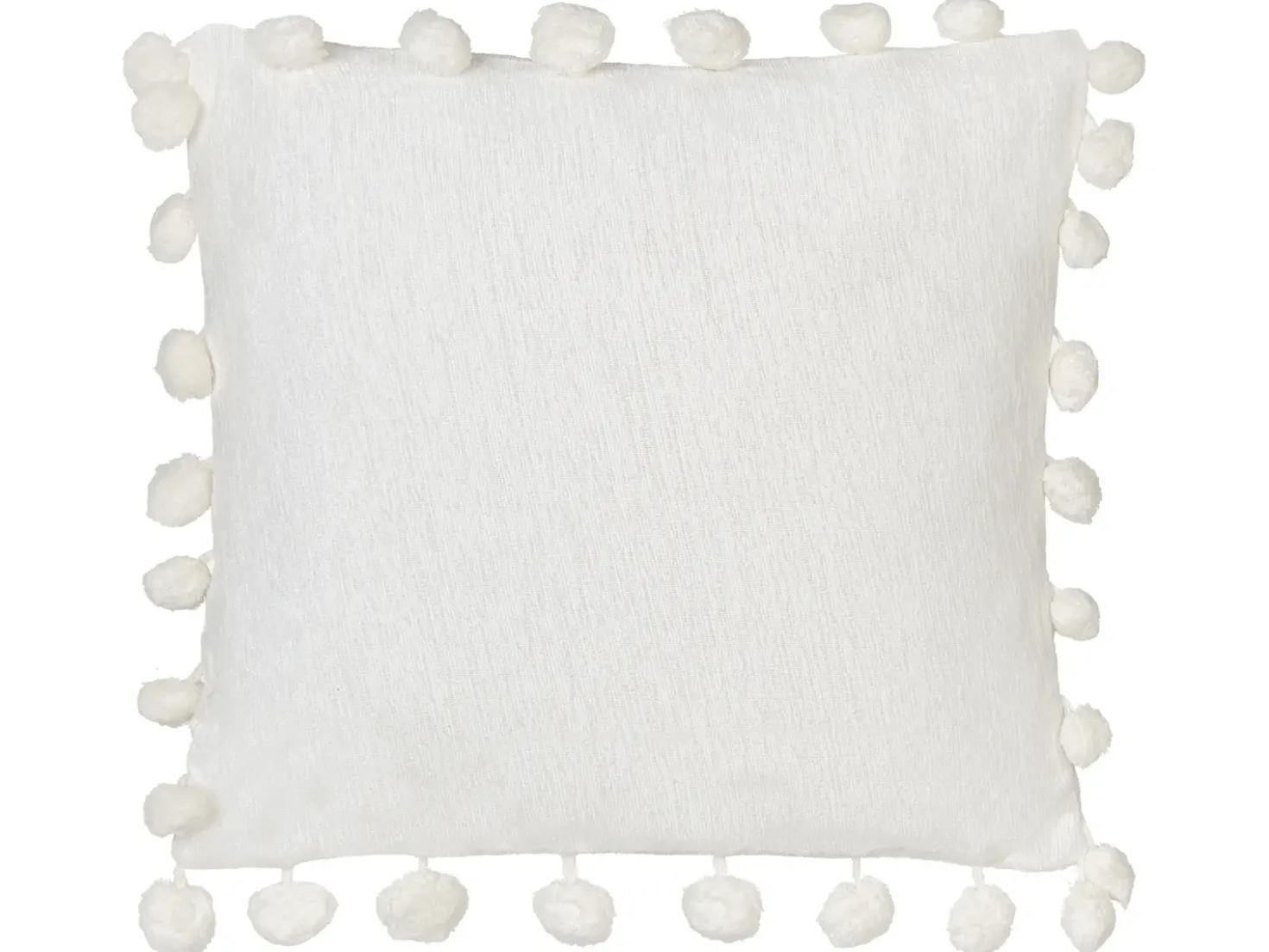 Set di 2 cuscini JASMINE 45 x 45 cm Bianco Tinta unita