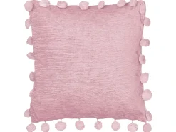 Set di 2 cuscini JASMINE 45 x 45 cm Rosa Tinta unita