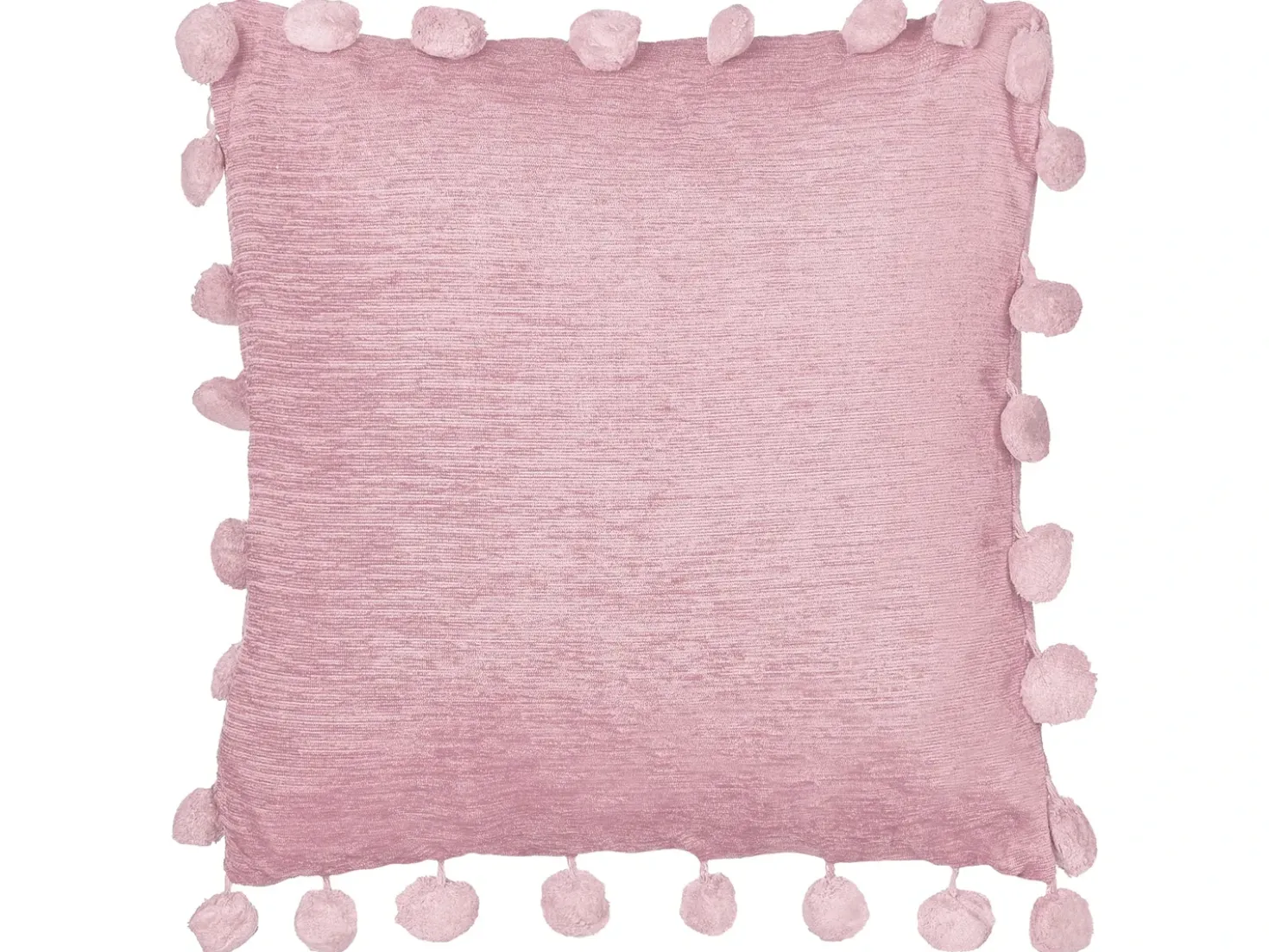 Set di 2 cuscini JASMINE 45 x 45 cm Rosa Tinta unita