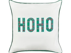 Set di 2 cuscini JOYCANDY Cotone 45 x 45 cm Bianco Modello natalizio