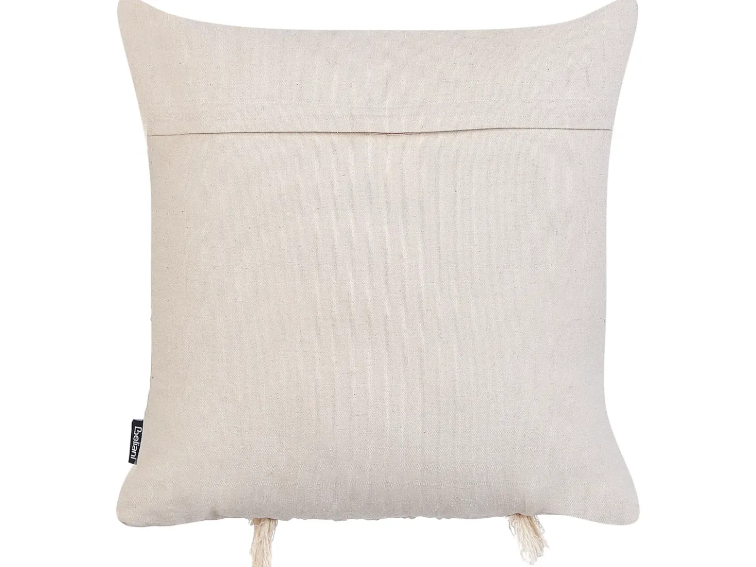 Set di 2 cuscini KALAM Cotone 45 x 45 cm Beige chiaro Trama geometrica