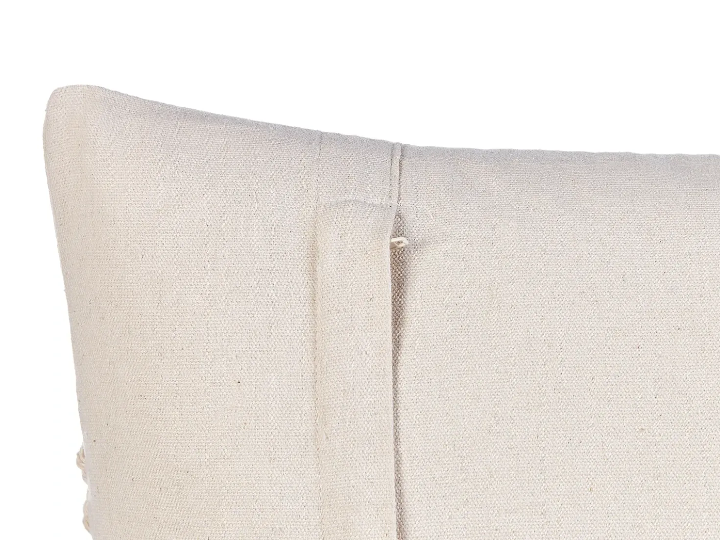 Set di 2 cuscini KALAM Cotone 45 x 45 cm Beige chiaro Trama geometrica