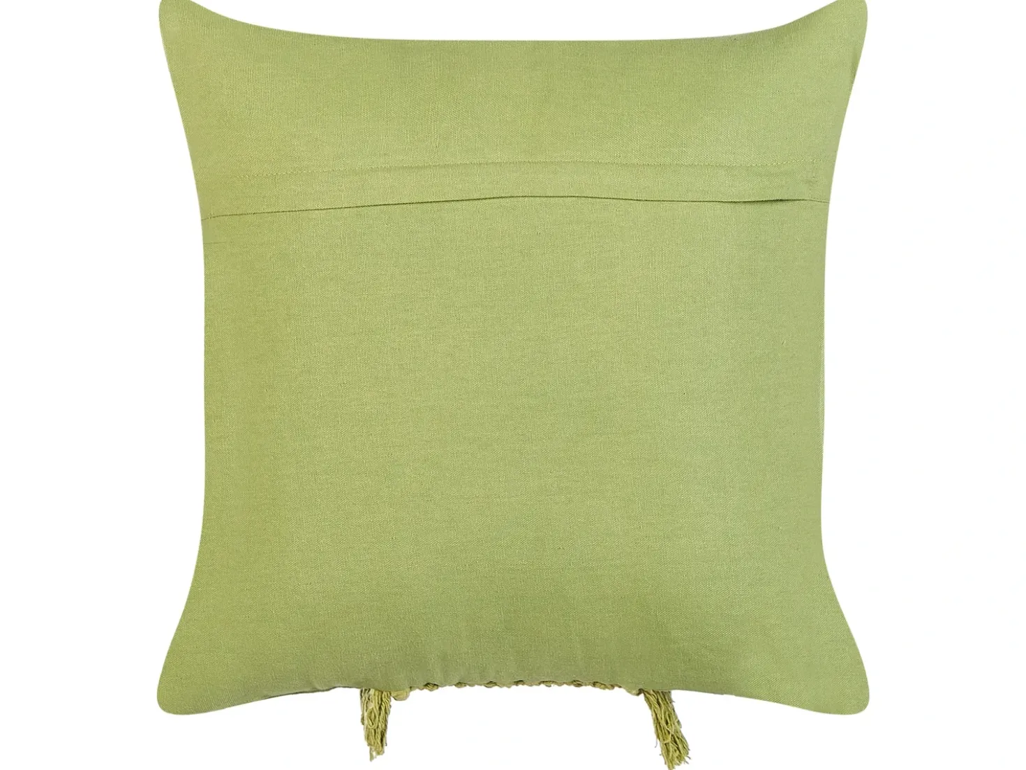 Set di 2 cuscini KALAM Cotone 45 x 45 cm Verde Trama geometrica