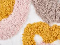 Set di 2 cuscini KANDIARO Cotone 45 x 45 cm Multicolore Trama floreale