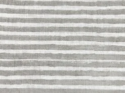 Set di 2 cuscini KANPAS Lino 50 x 50 cm Grigio A strisce