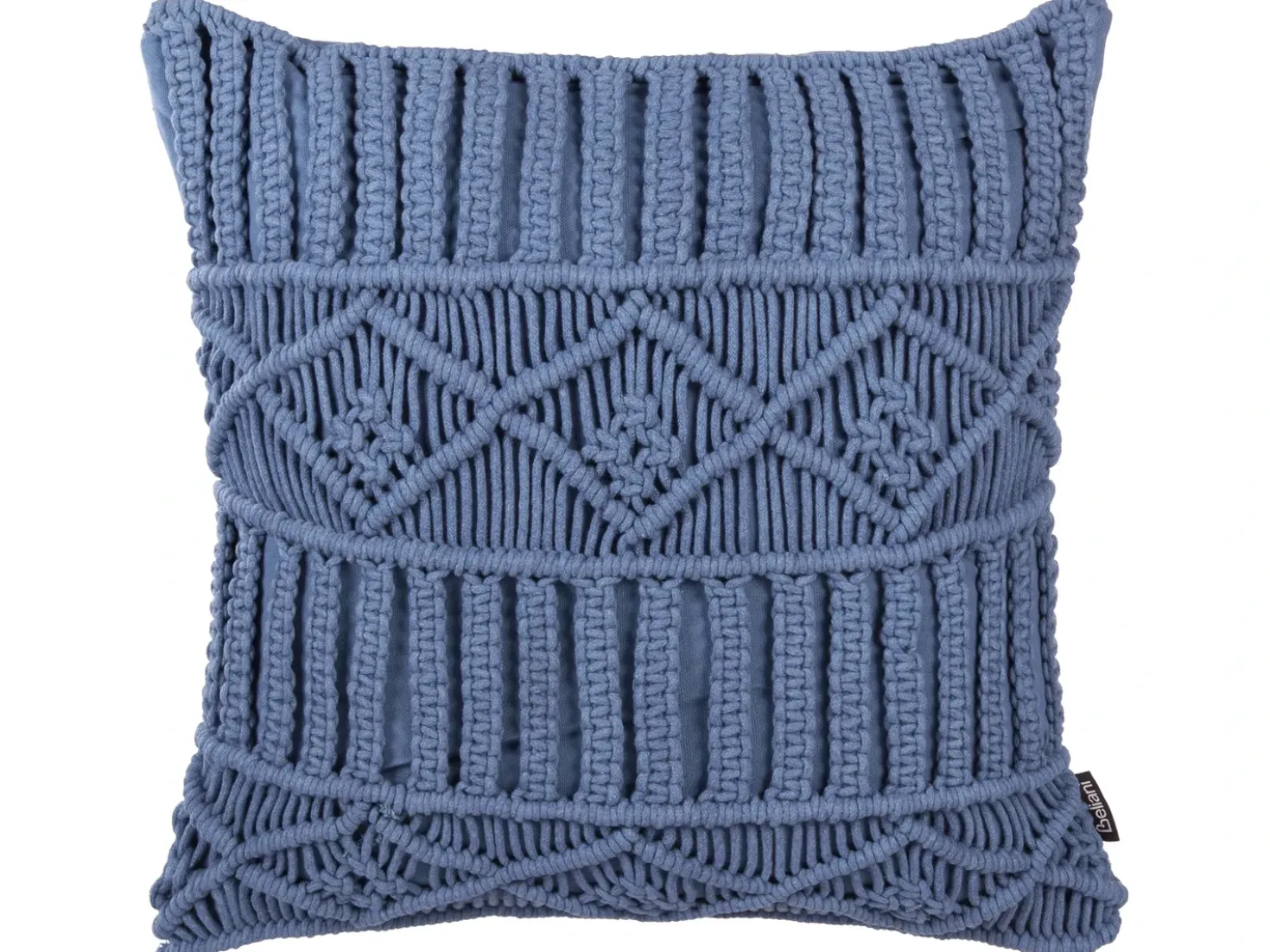 Set di 2 cuscini KARATAS Cotone 45 x 45 cm Blu Trama geometrica