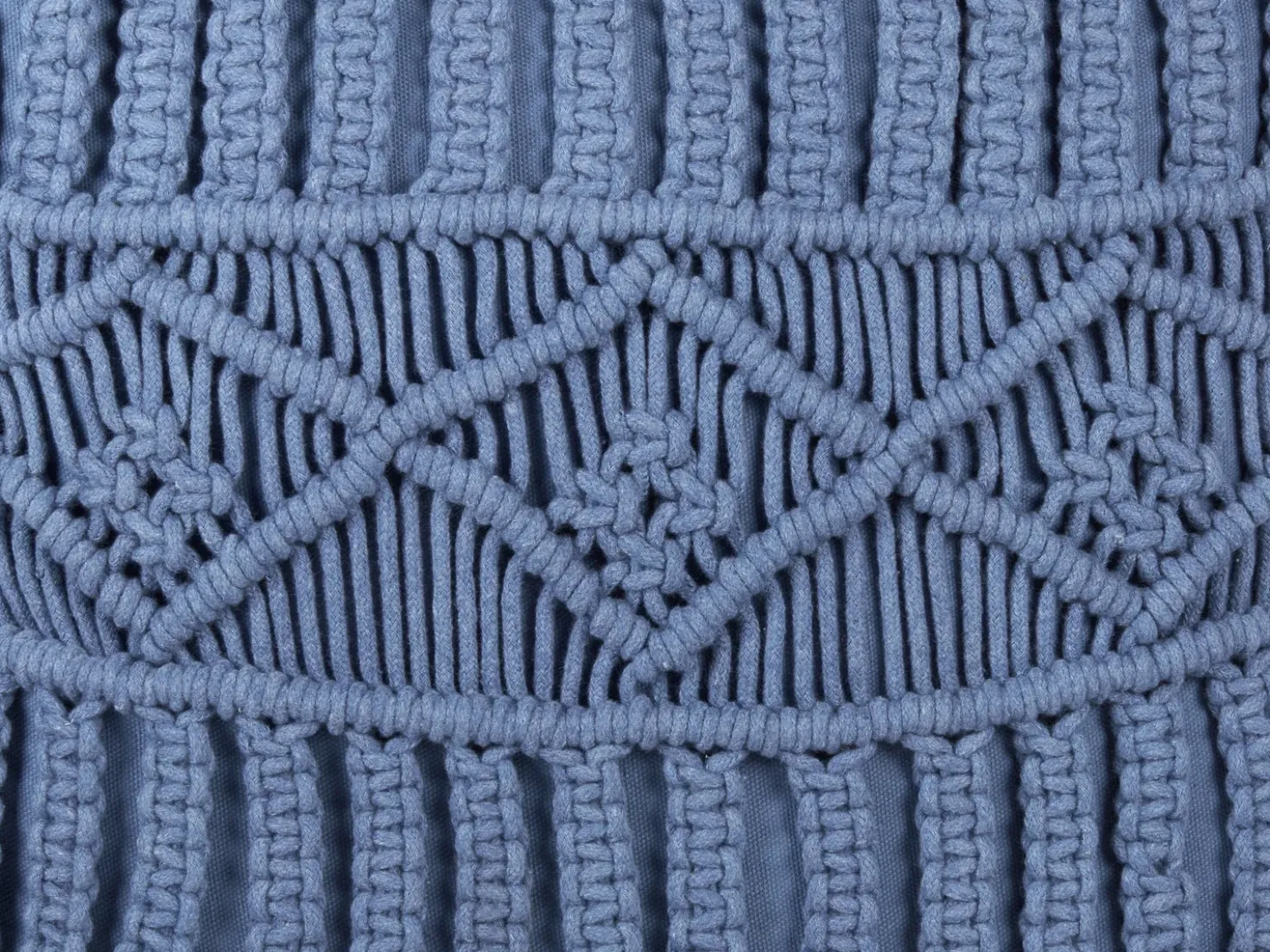 Set di 2 cuscini KARATAS Cotone 45 x 45 cm Blu Trama geometrica