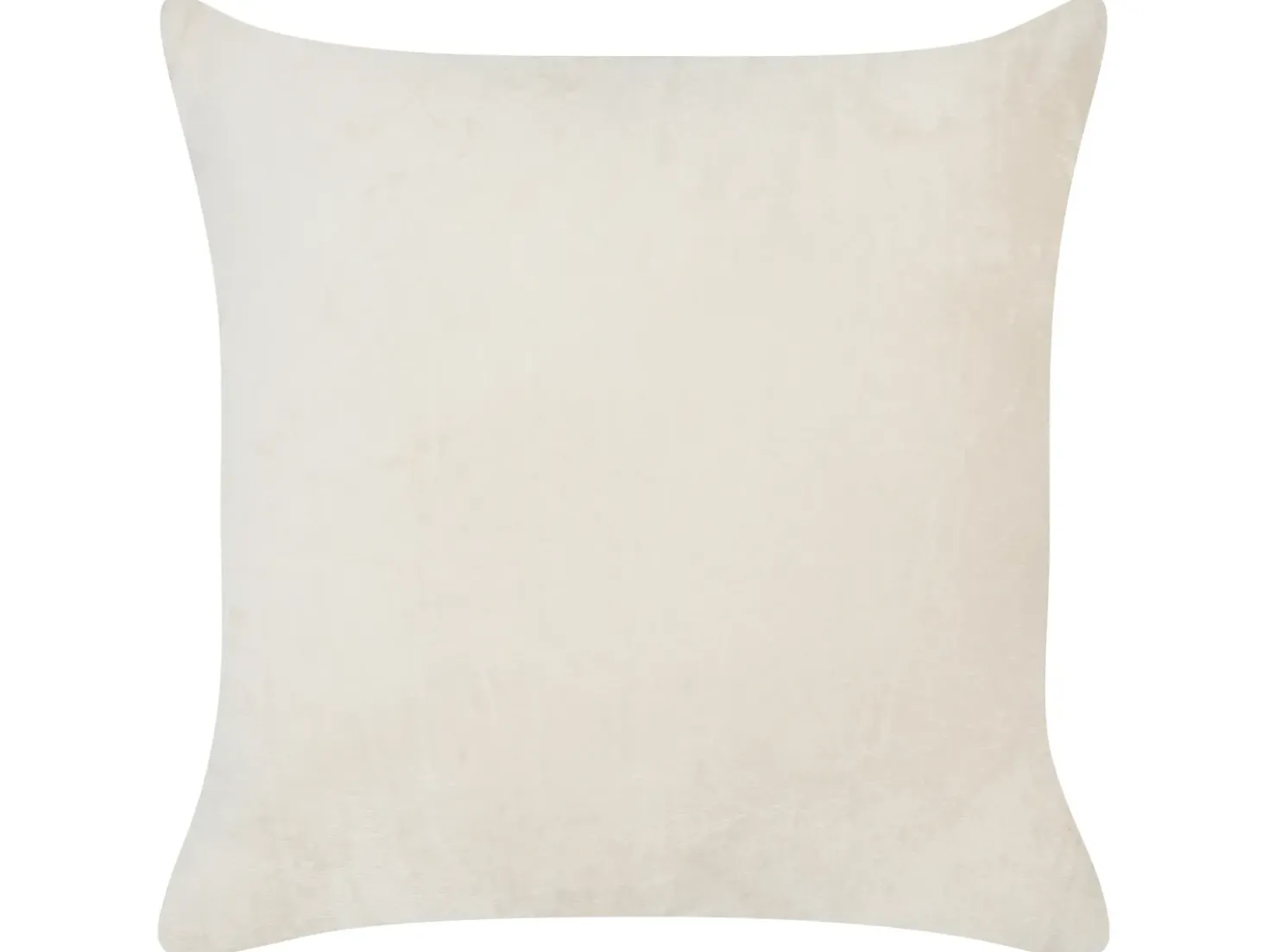 Set di 2 cuscini KASRA Finta pelliccia 45 x 45 cm Beige chiaro Trama astratta