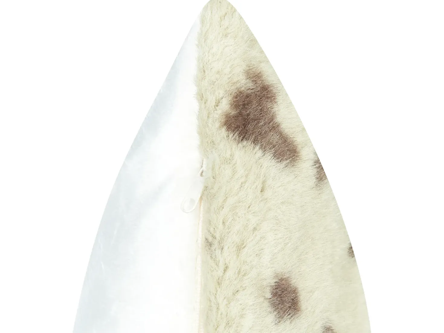 Set di 2 cuscini KASRA Finta pelliccia 45 x 45 cm Beige Trama astratta