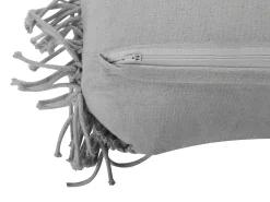 Set di 2 cuscini KIRIKKALE Cotone 30 x 45 cm Grigio Trama geometrica