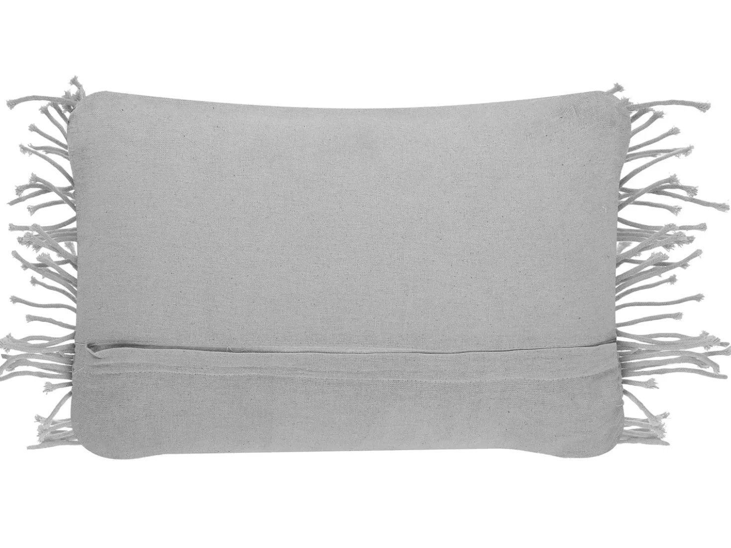 Set di 2 cuscini KIRIKKALE Cotone 30 x 45 cm Grigio Trama geometrica