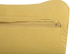 Set di 2 cuscini KIRIS Cotone 30 x 50 cm Giallo Trama geometrica