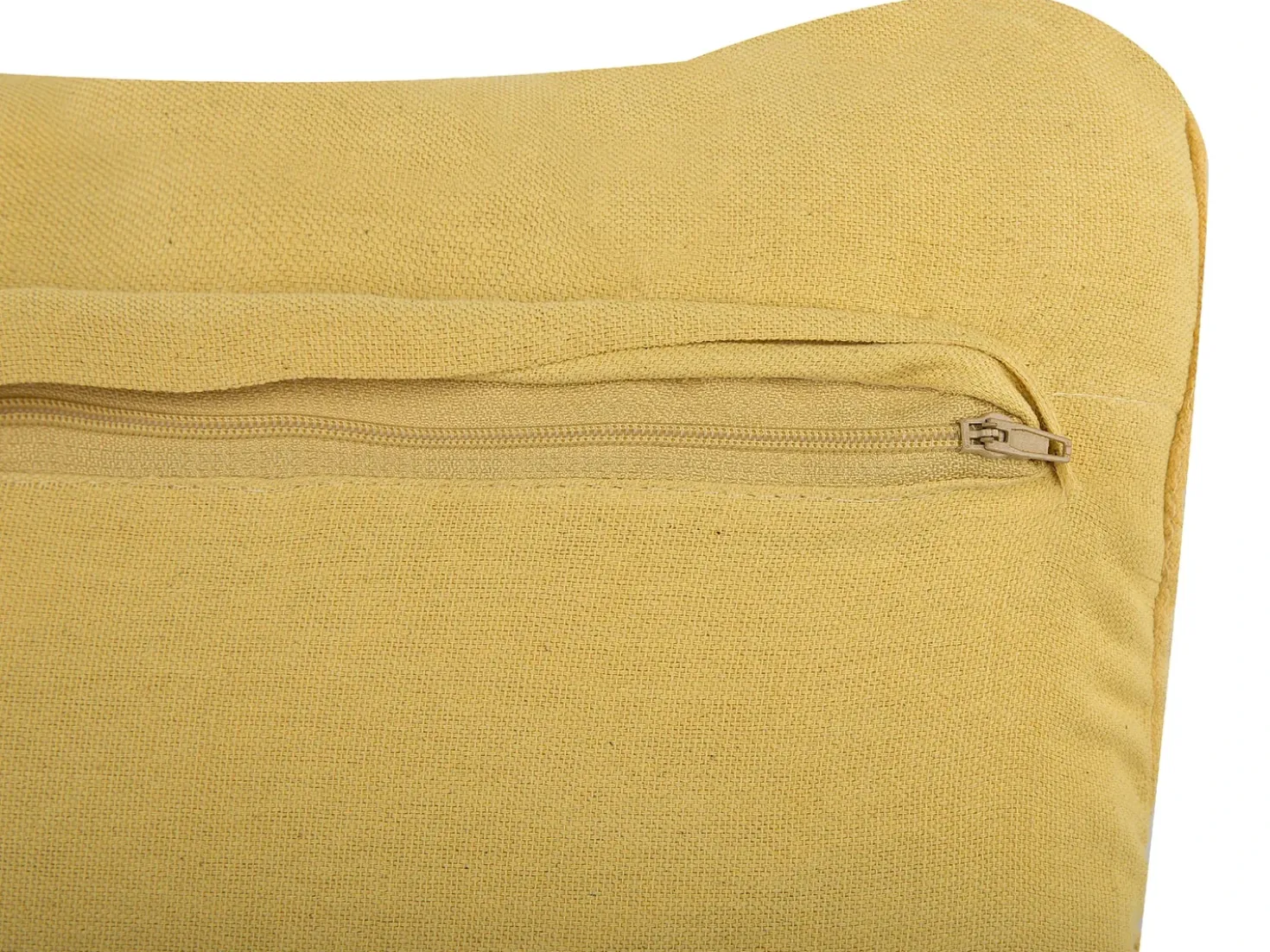 Set di 2 cuscini KIRIS Cotone 30 x 50 cm Giallo Trama geometrica