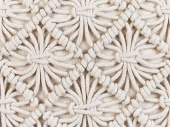 Set di 2 cuscini KIZKALESI Cotone 45 x 45 cm Beige chiaro Trama geometrica