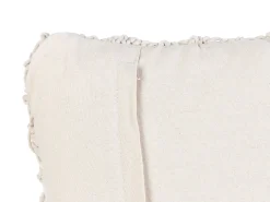 Set di 2 cuscini KIZKALESI Cotone 45 x 45 cm Beige chiaro Trama geometrica
