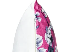 Set di 2 cuscini KOELERIA Velluto 45 x 45 cm Fucsia Trama floreale