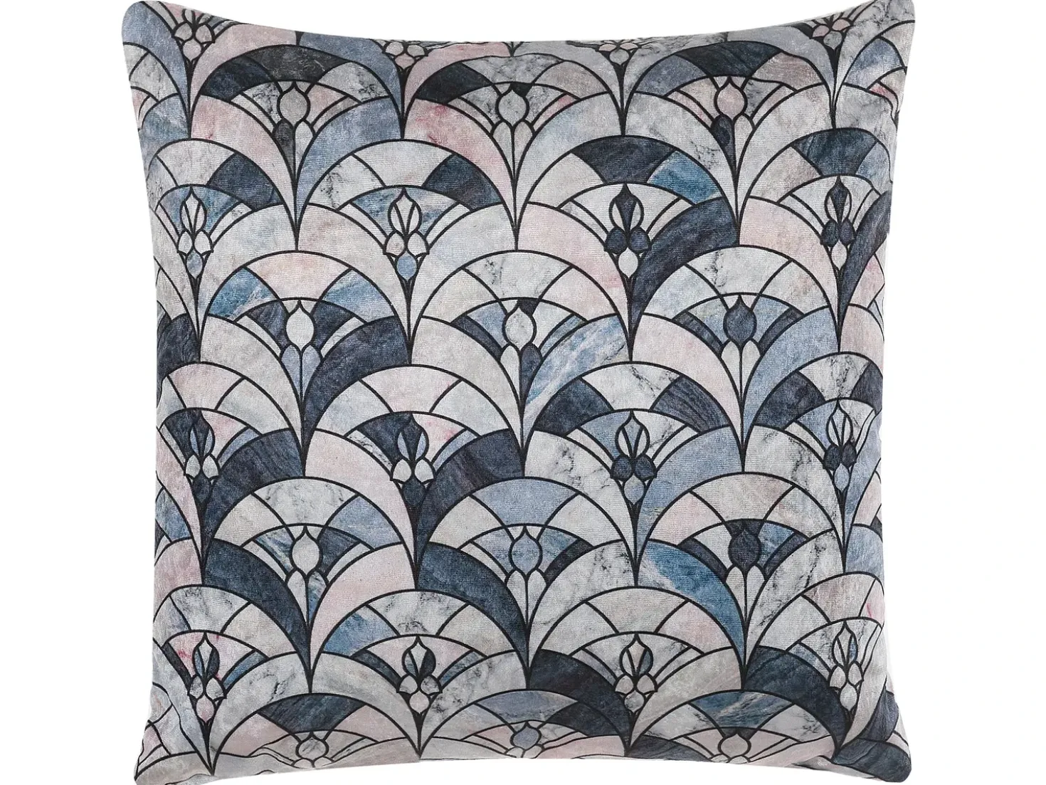 Set di 2 cuscini KOODAL 45 x 45 cm Multicolore Trama geometrica