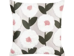 Set di 2 cuscini KUNRI Cotone 45 x 45 cm Multicolore Trama floreale