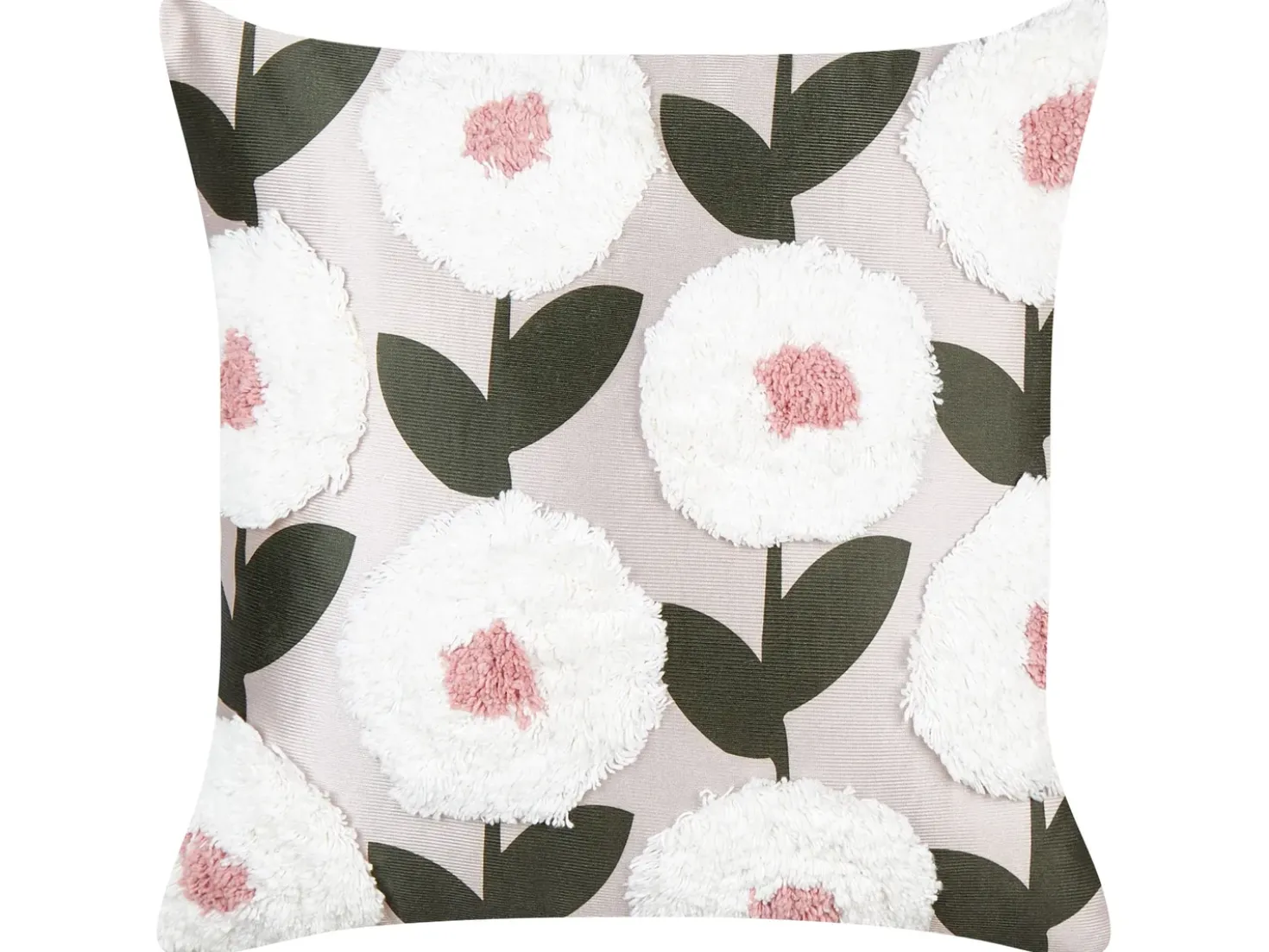 Set di 2 cuscini KUNRI Cotone 45 x 45 cm Multicolore Trama floreale