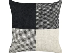 Set di 2 cuscini LAELIA Cotone 45 x 45 cm Nero Patchwork