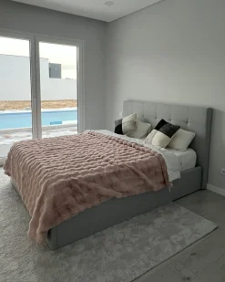 Set di 2 cuscini LAELIA Cotone 45 x 45 cm Nero Patchwork