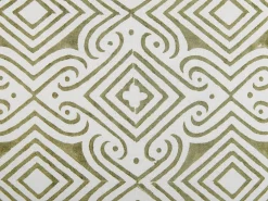 Set di 2 cuscini LARICS Cotone 45 x 45 cm Verde Trama orientale