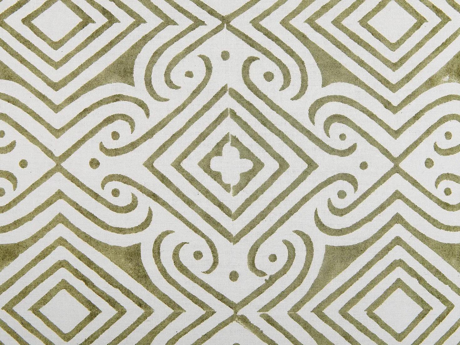 Set di 2 cuscini LARICS Cotone 45 x 45 cm Verde Trama orientale
