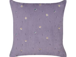 Set di 2 cuscini LAVATERA 45 x 45 cm Viola Trama floreale