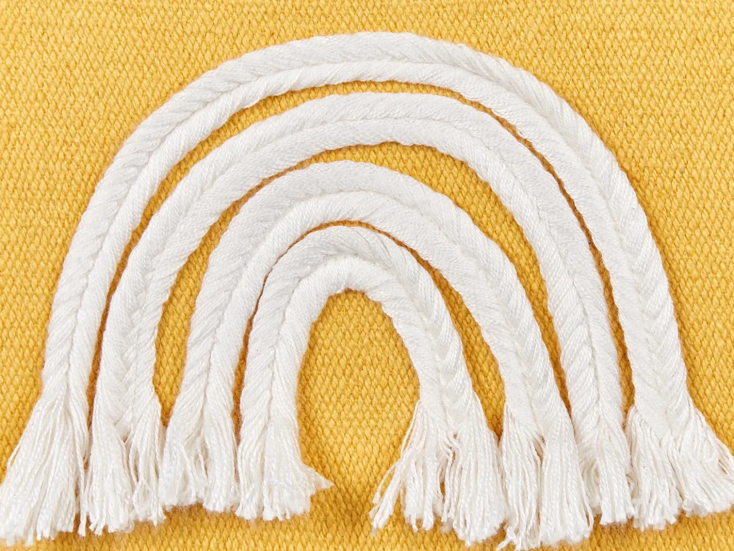 Set di 2 cuscini LEEA Cotone 45 x 45 cm Giallo