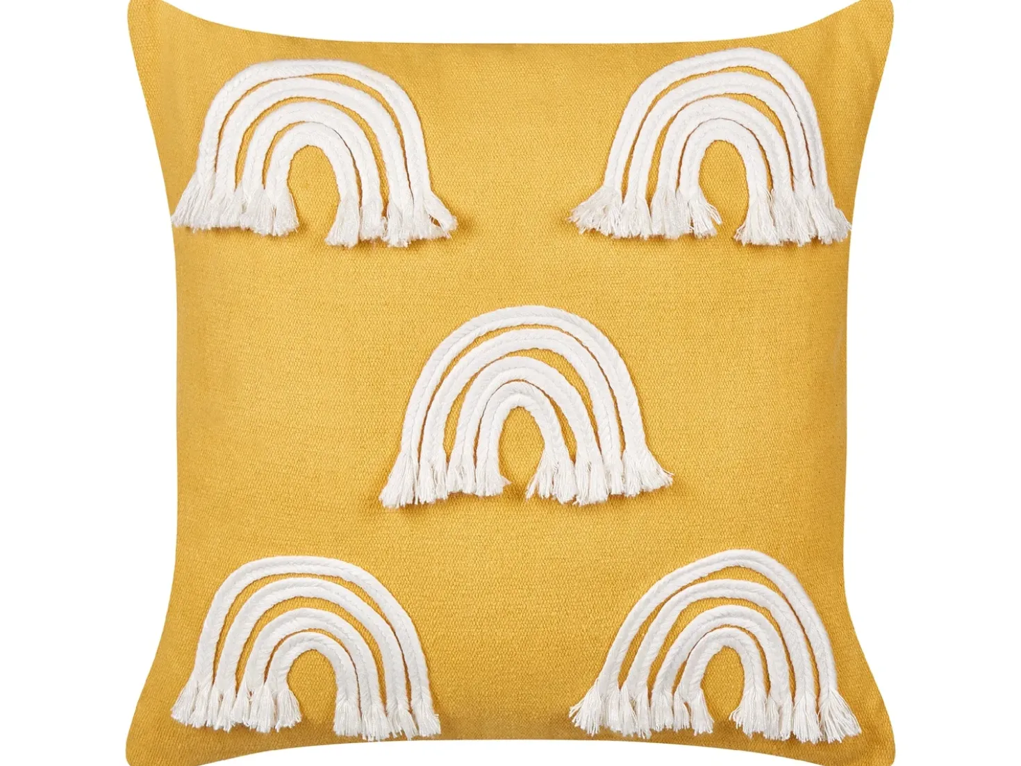 Set di 2 cuscini LEEA Cotone 45 x 45 cm Giallo
