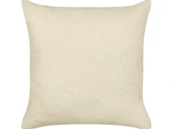 Set di 2 cuscini LEUZEA Bouclé 60 x 60 cm Beige Tinta unita