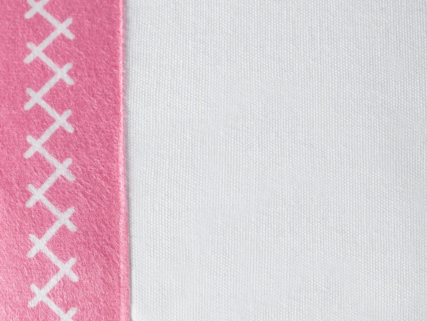Set di 2 cuscini LOVELY Cotone 30 x 50 cm Bianco Rosa