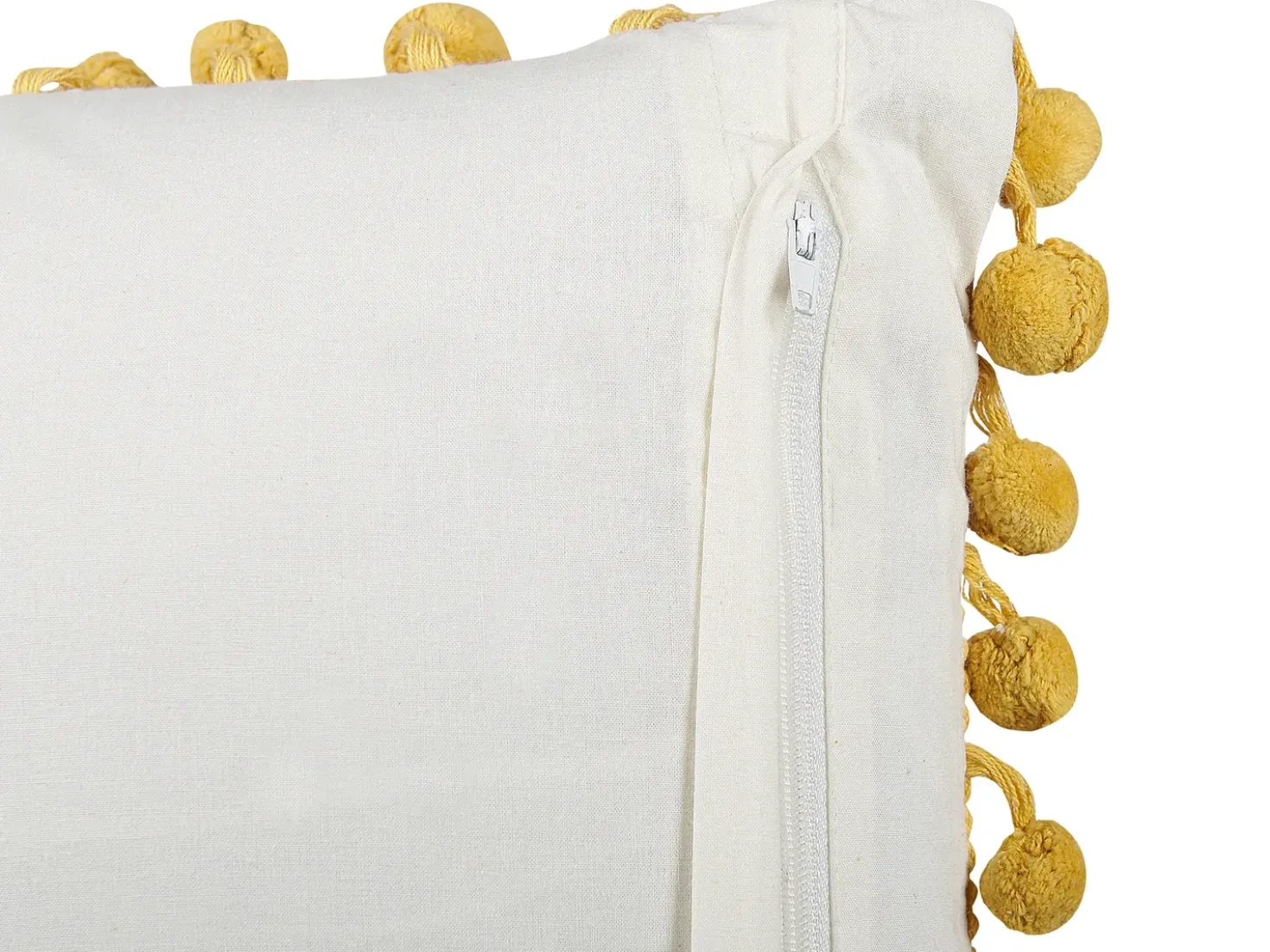 Set di 2 cuscini LYCROIS Cotone 45 x 45 cm Giallo Trama floreale