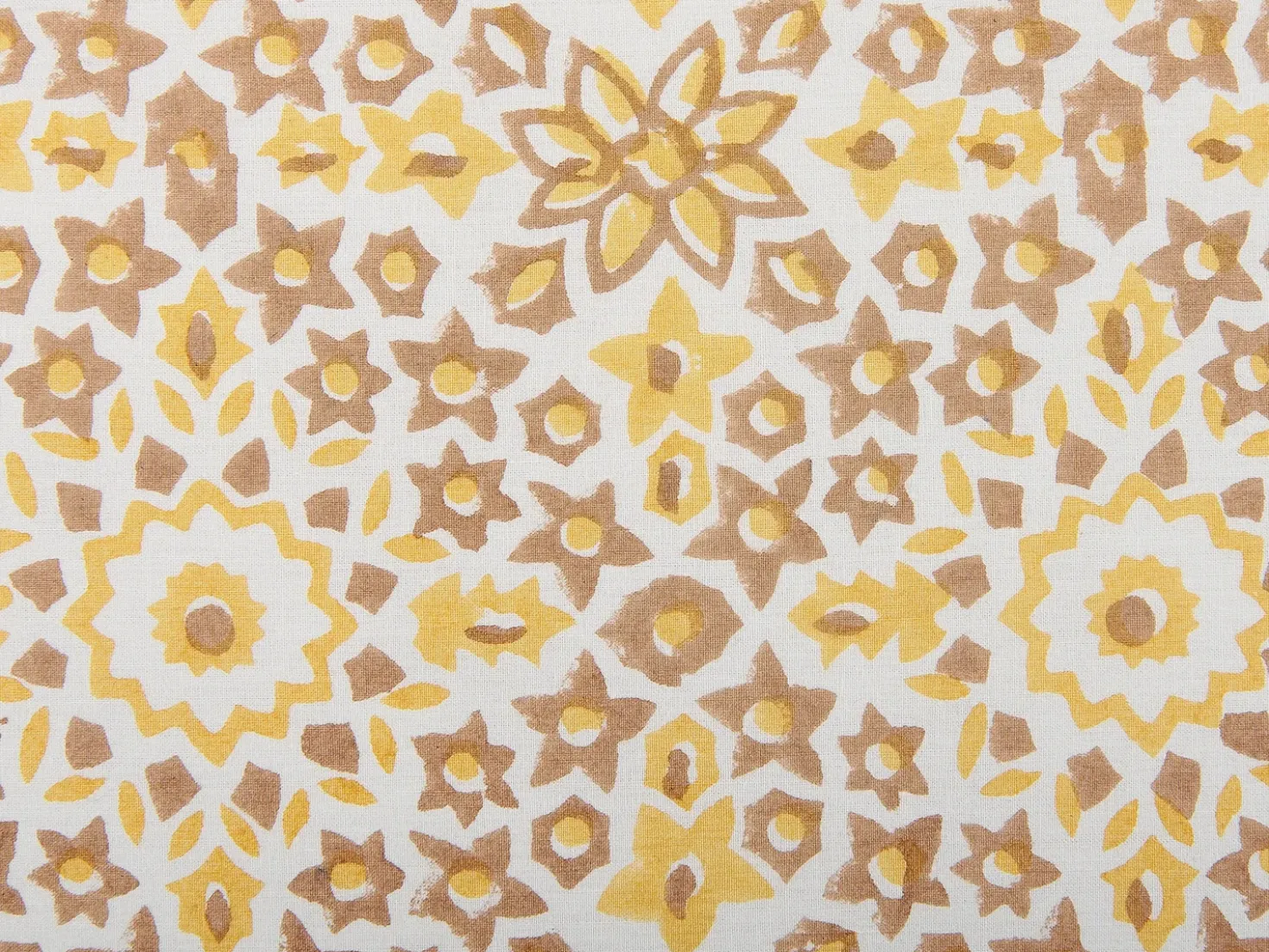 Set di 2 cuscini LYCROIS Cotone 45 x 45 cm Giallo Trama floreale