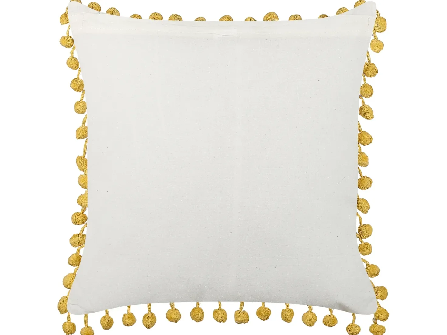 Set di 2 cuscini LYCROIS Cotone 45 x 45 cm Giallo Trama floreale