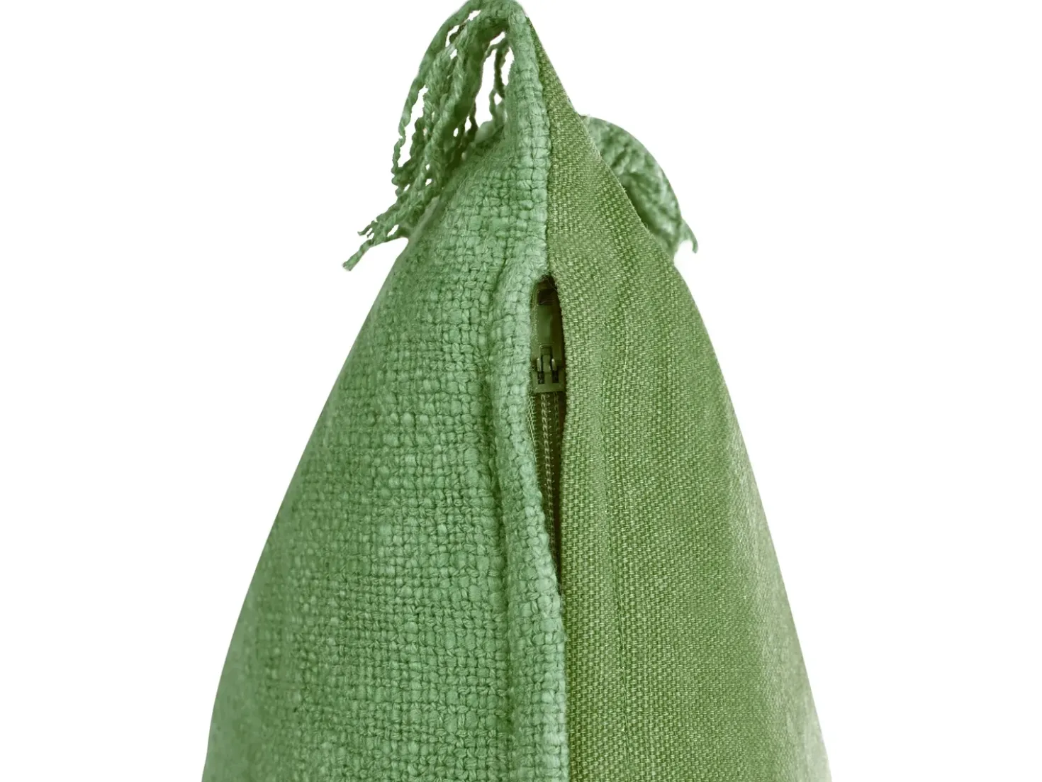 Set di 2 cuscini MABA Cotone 50 x 35 cm Verde Tinta unita