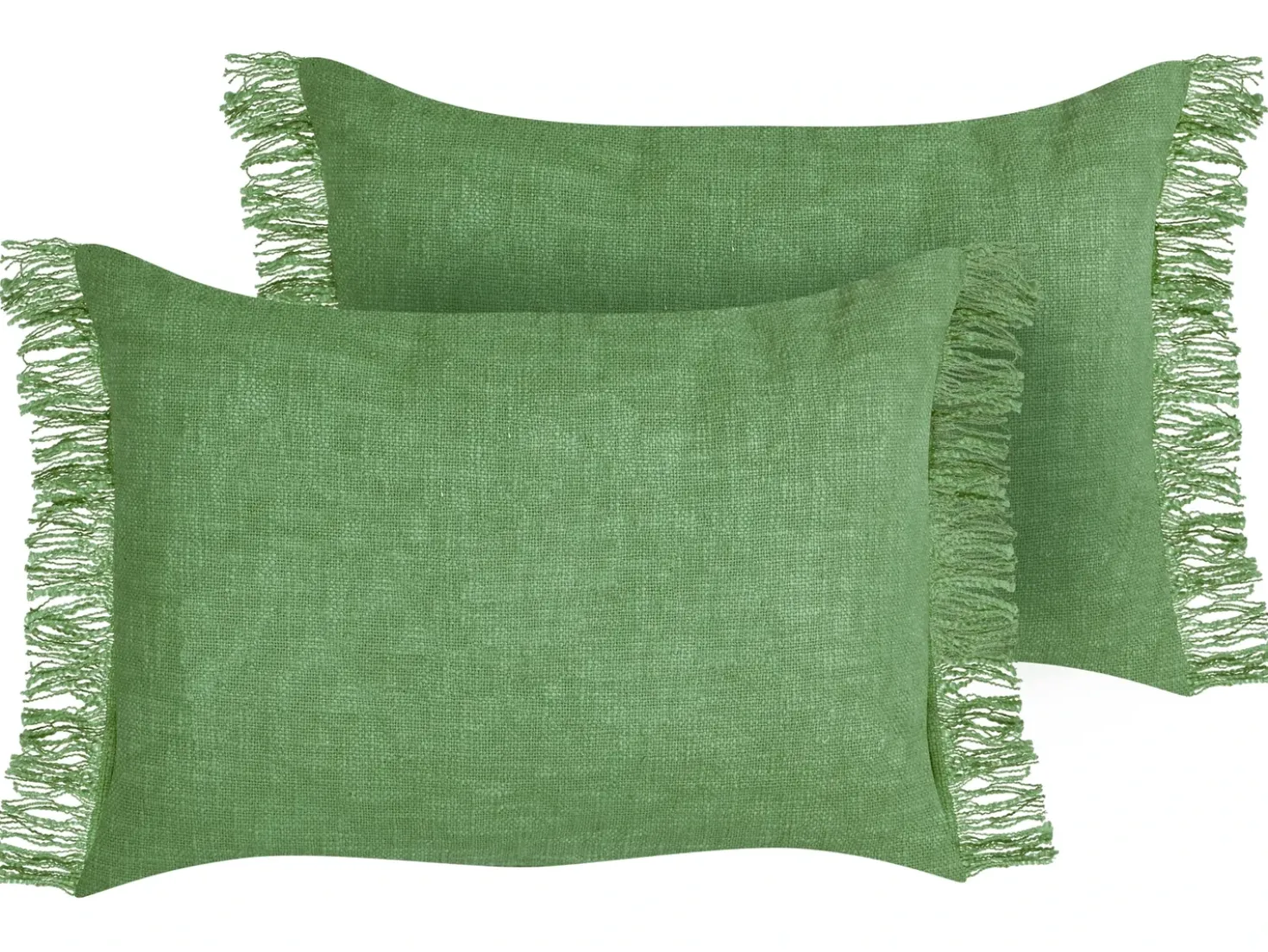 Set di 2 cuscini MABA Cotone 50 x 35 cm Verde Tinta unita