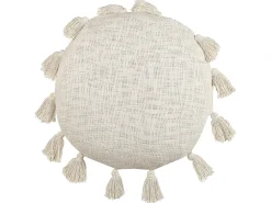 Set di 2 cuscini MADIA Cotone 45 x 45 cm Beige chiaro Tinta unita