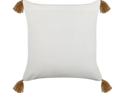 Set di 2 cuscini MALUS Cotone 45 x 45 cm Marrone chiaro Trama orientale