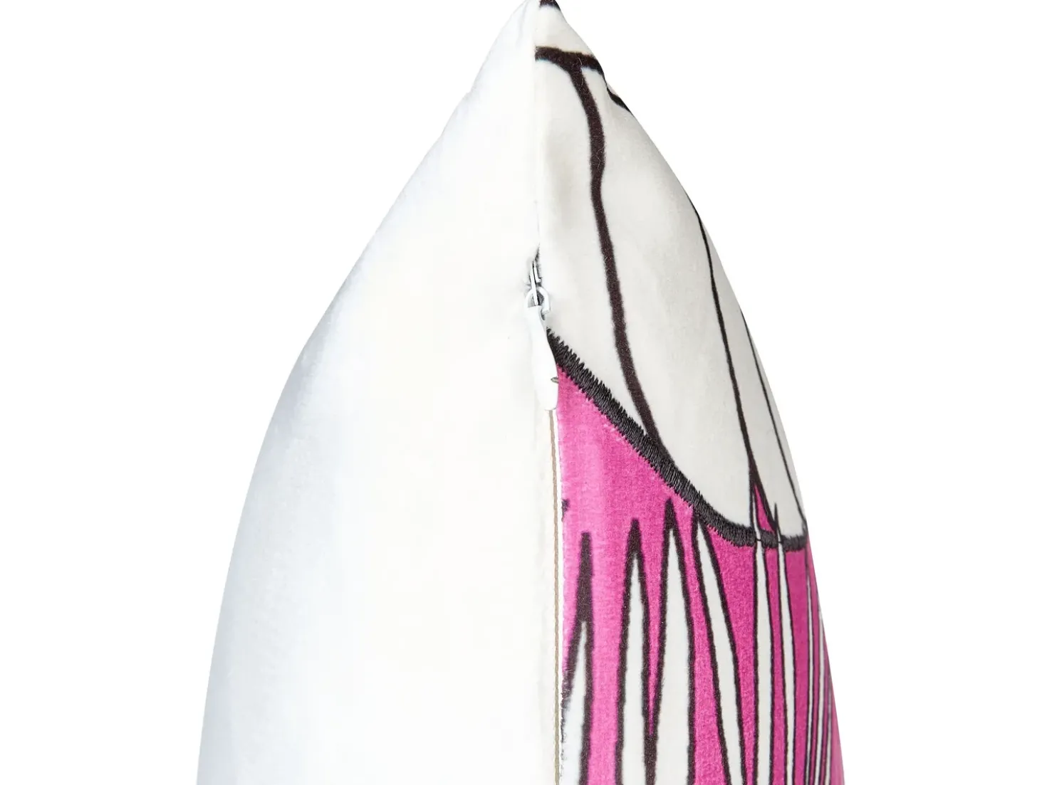 Set di 2 cuscini MALVA Velluto 45 x 45 cm Rosa Trama floreale