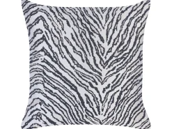 Set di 2 cuscini MANETTI 45 x 45 cm Nero/Bianco Trama animale