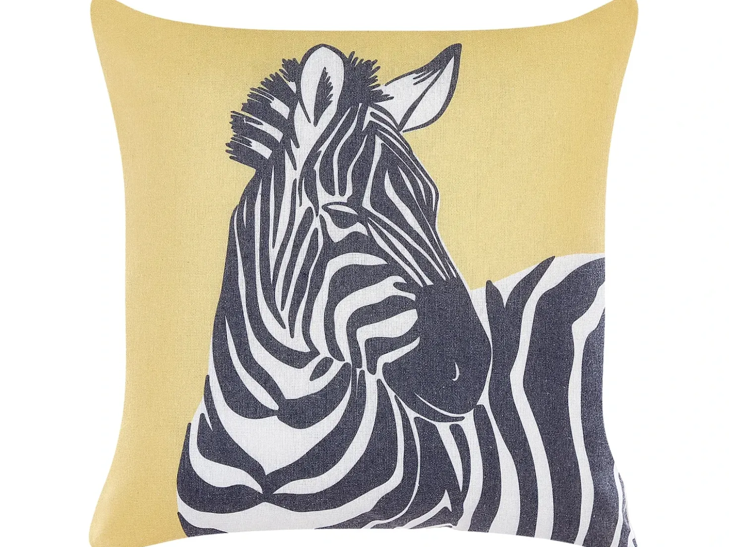 Set di 2 cuscini MANKETTI 45 x 45 cm Giallo Trama animale