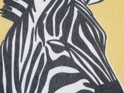 Set di 2 cuscini MANKETTI 45 x 45 cm Giallo Trama animale