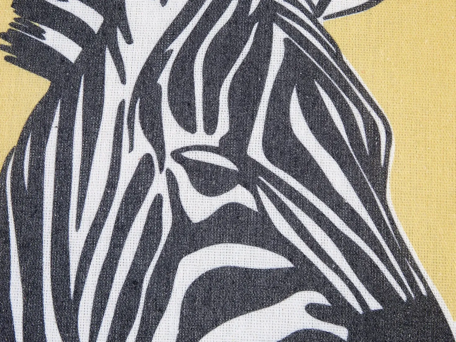 Set di 2 cuscini MANKETTI 45 x 45 cm Giallo Trama animale