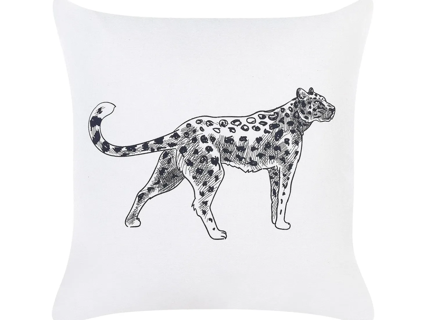 Set di 2 cuscini MARULA Cotone 45 x 45 cm Bianco Trama animale