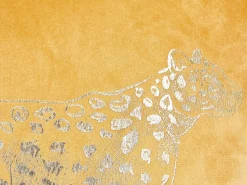 Set di 2 cuscini MARULA Velluto 45 x 45 cm Senape Trama animale