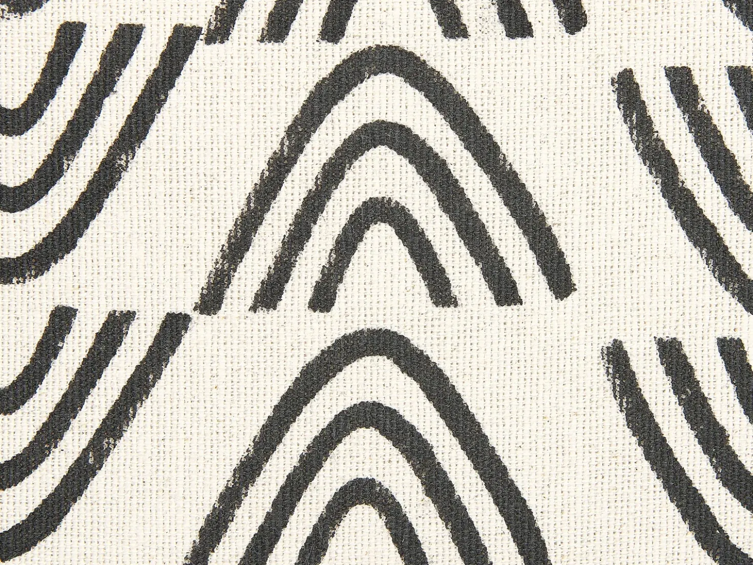 Set di 2 cuscini MAYS Cotone 45 x 45 cm Bianco Trama geometrica